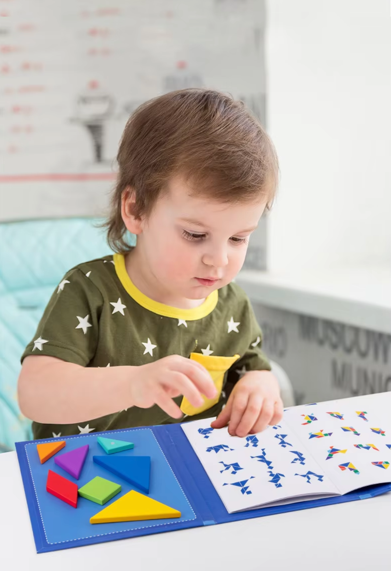 Magnetic Tangrams - Educational Travel Toy