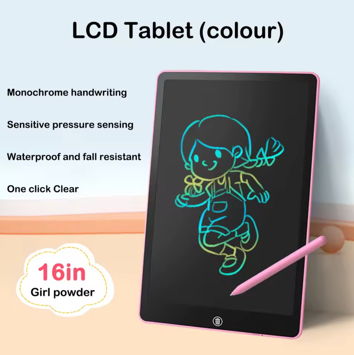 LCD Drawing Tablet Painting Tools Electronics Writing Board for Kids