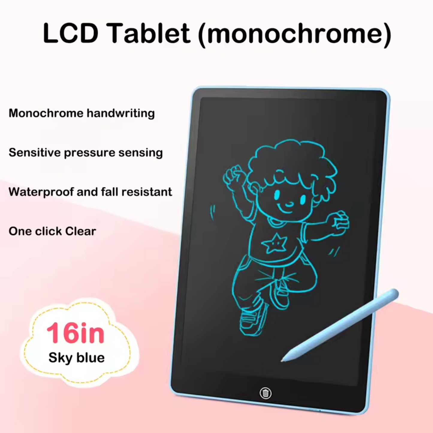 LCD Drawing Tablet Painting Tools Electronics Writing Board for Kids