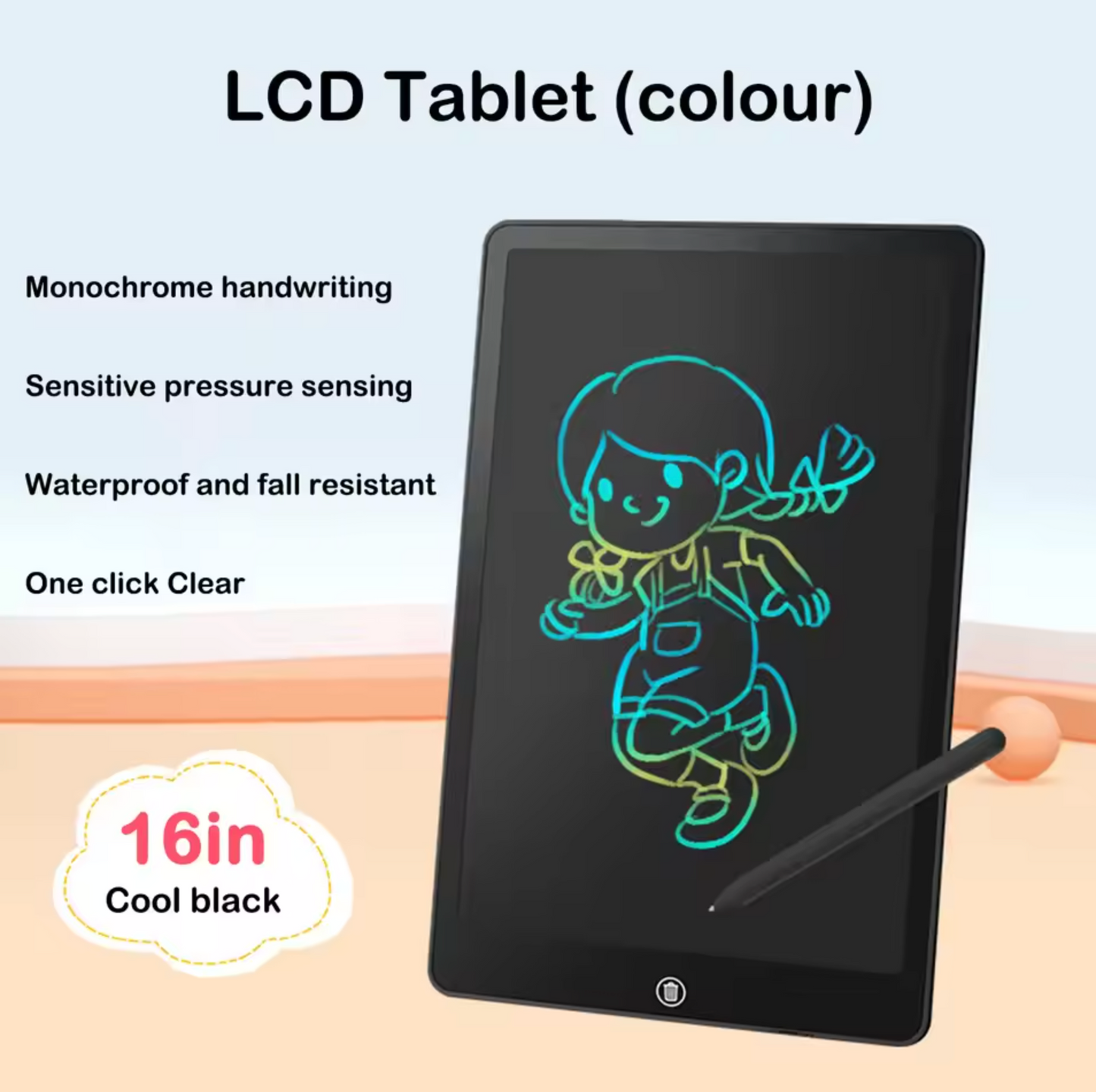 LCD Drawing Tablet Painting Tools Electronics Writing Board for Kids