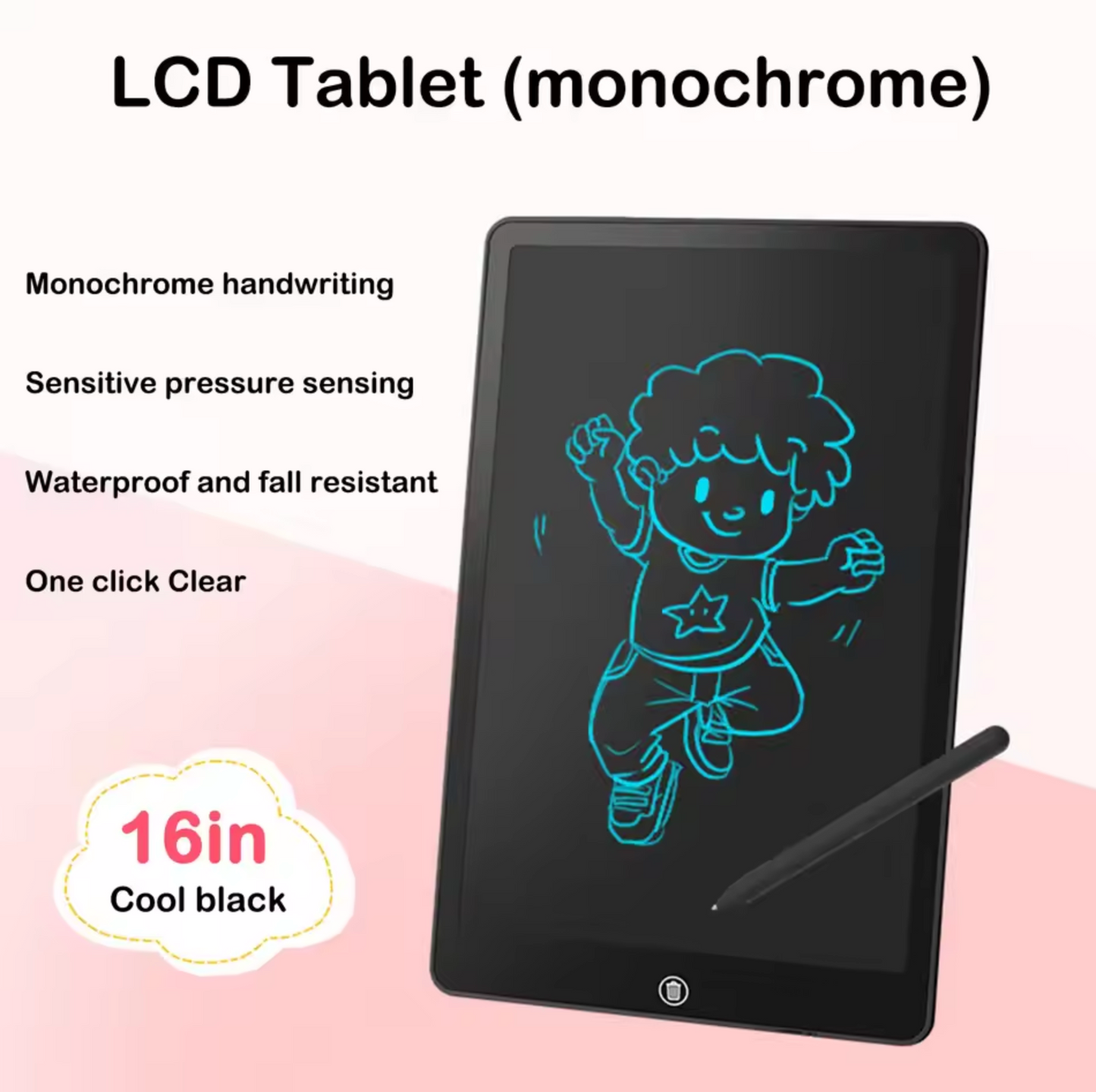 LCD Drawing Tablet Painting Tools Electronics Writing Board for Kids